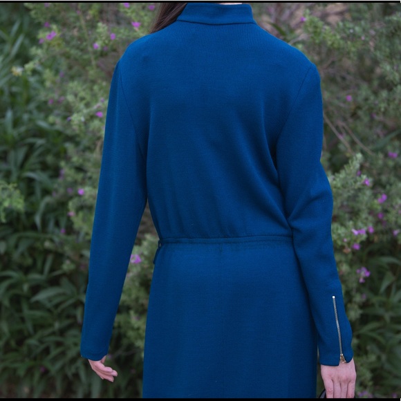 St. John  Dresses Santana Knit blue Size: 8 - Picture 5 of 8